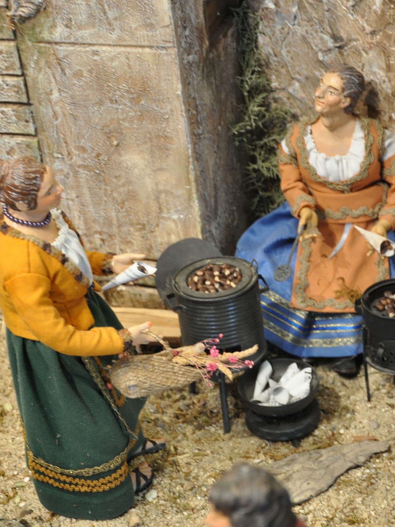 Vendedora de castañas