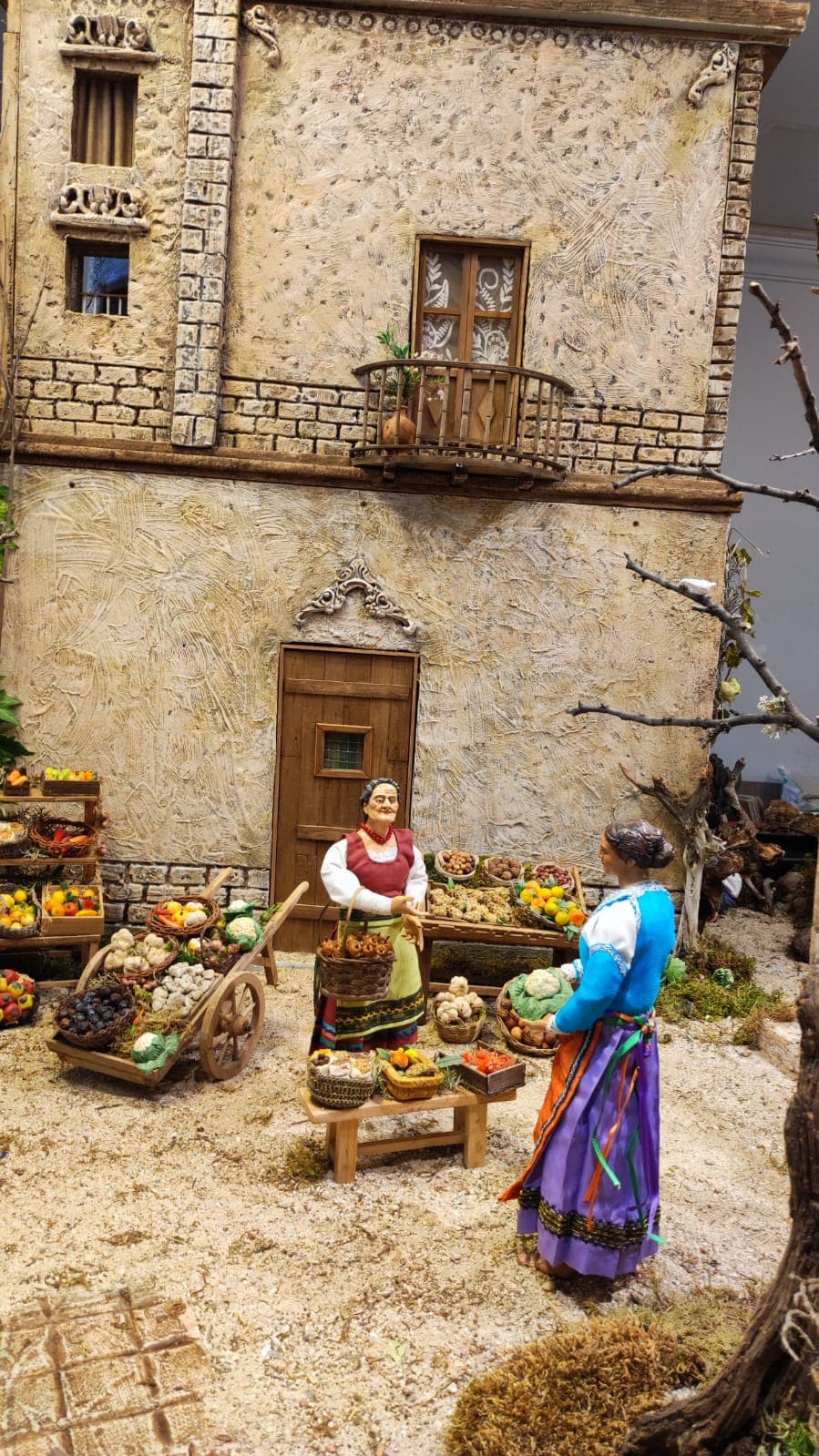 Arquitectura en miniatura del belén