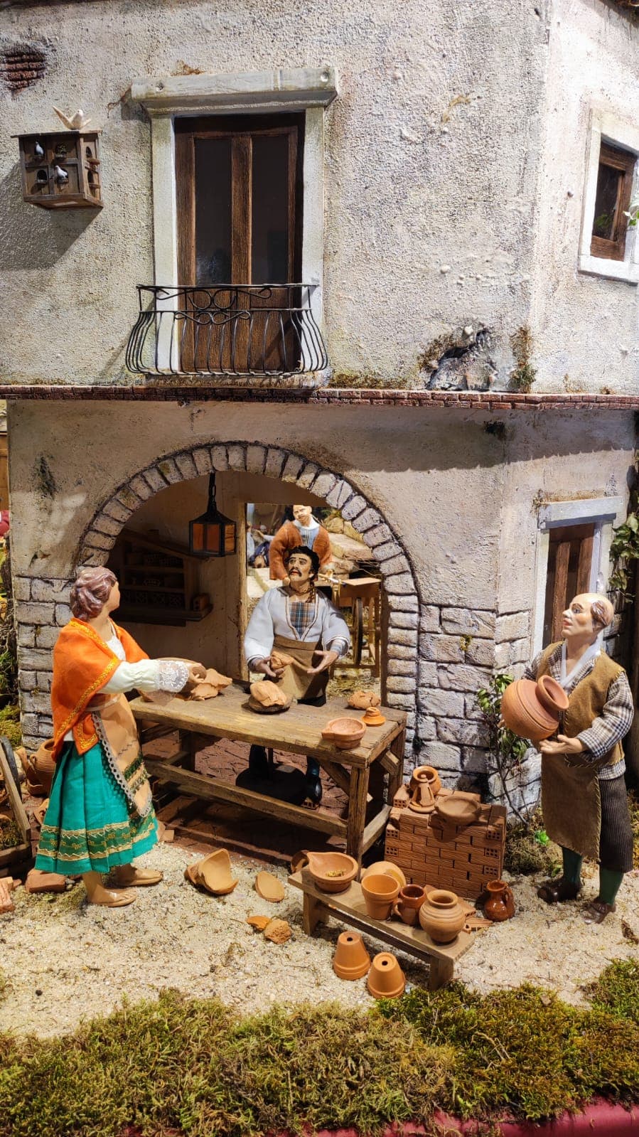 Preparación de escenas navideñas