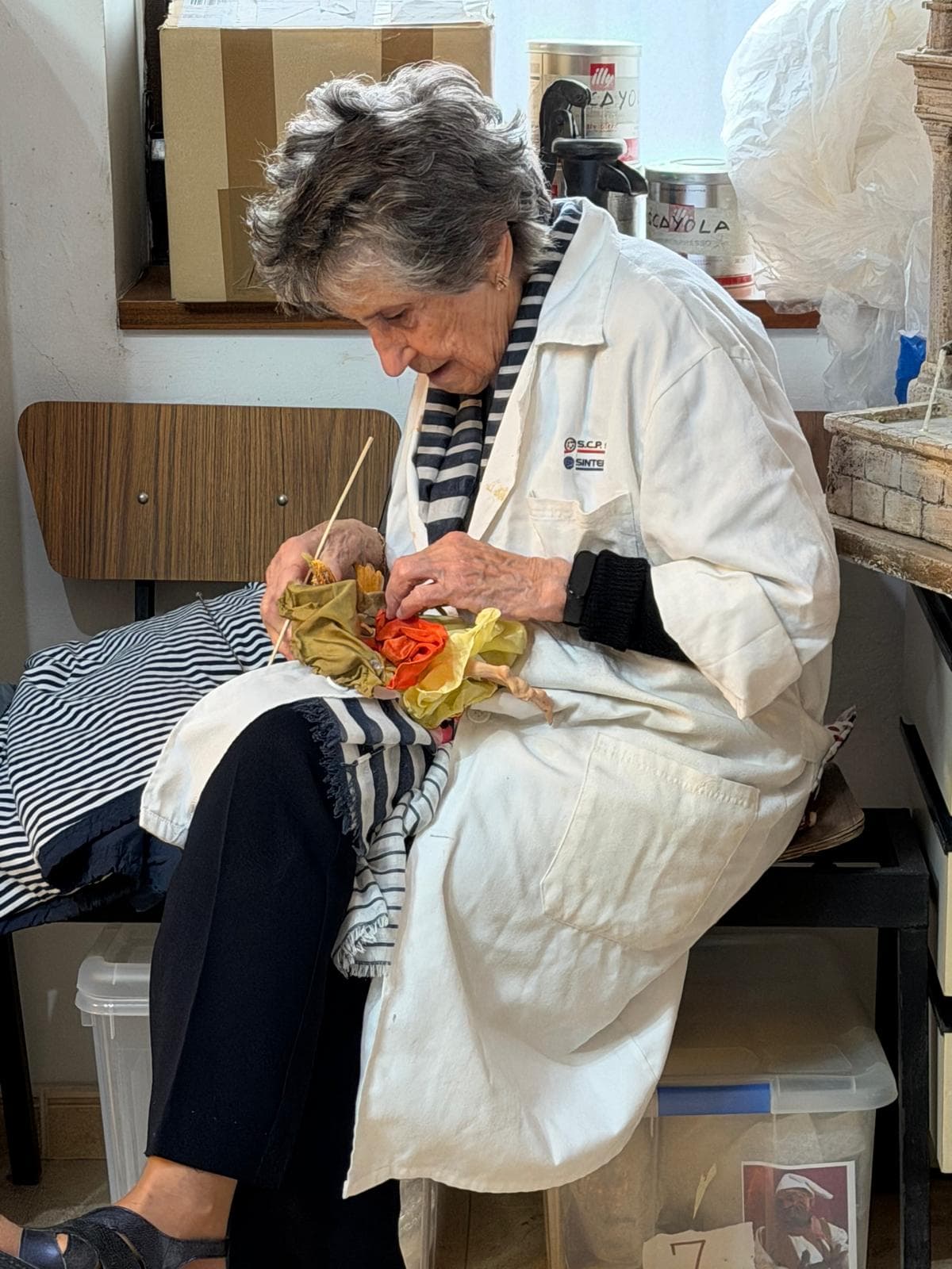 Detalles finales del belén napolitano