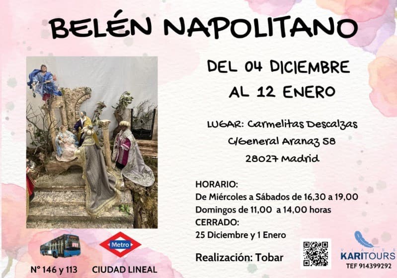 Vista del belén terminado