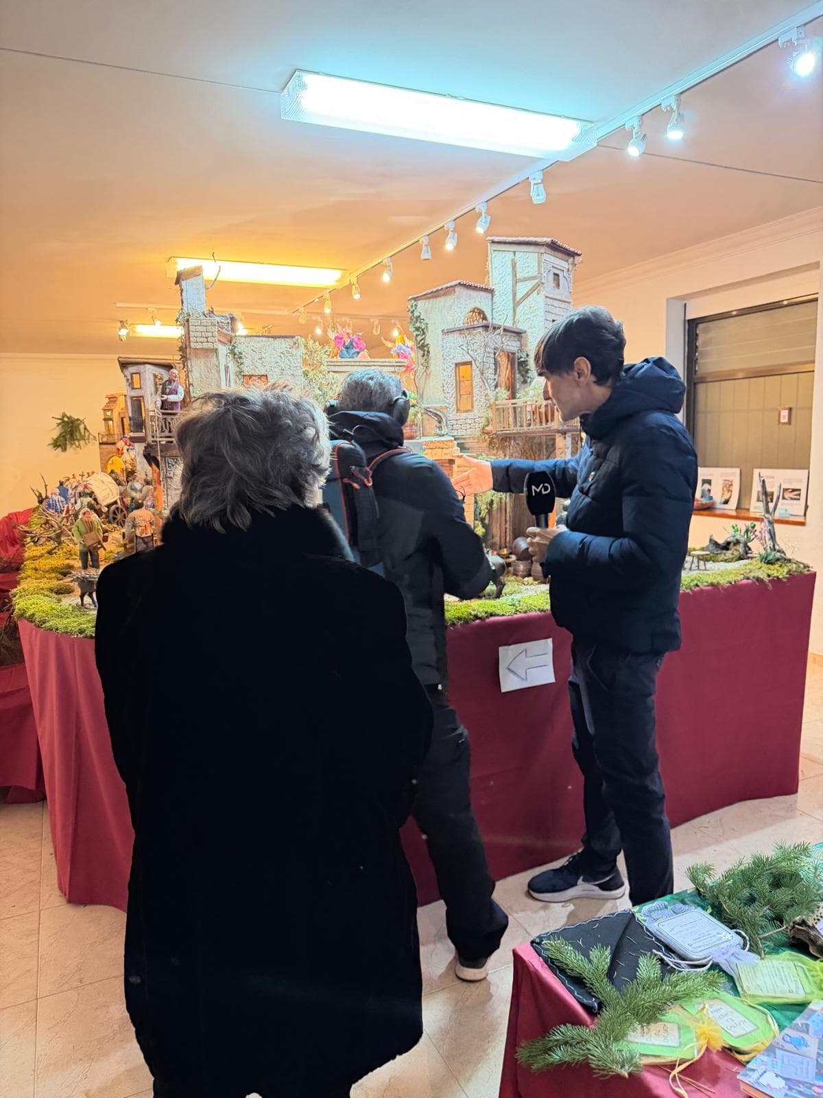 Equipo de Madrid Directo en el Belén Napolitano