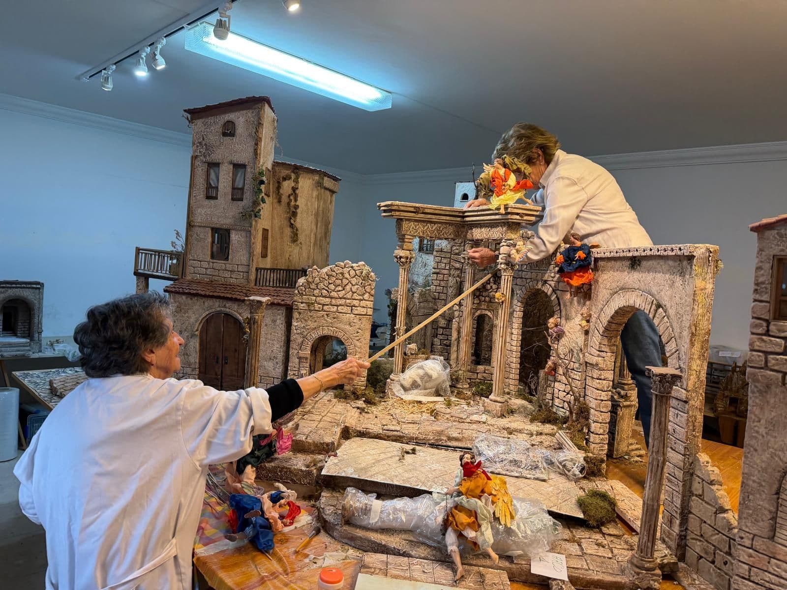 Preparación del belén 2025